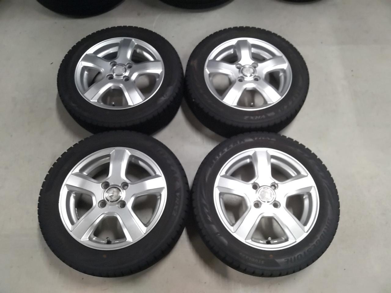 YOKOHAMA GRASS HN + BRIDGESTONE BLIZZAK VRX2