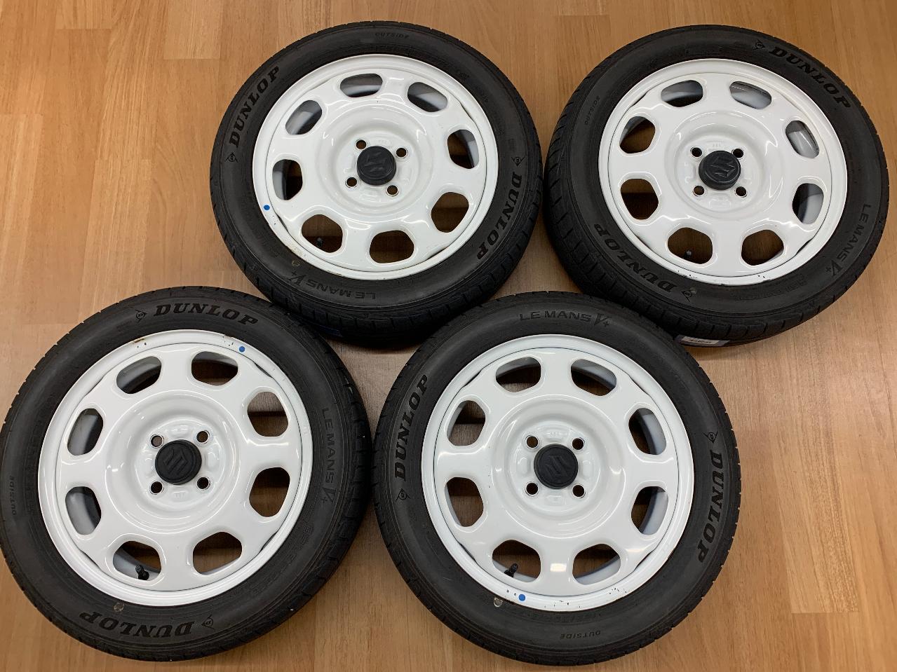 SUZUKI Hustler genuine steel wheel + DUNLOP LE MANS V +