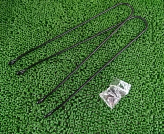 メーカー不明 27インチ用泥除けステー前後 ブラック