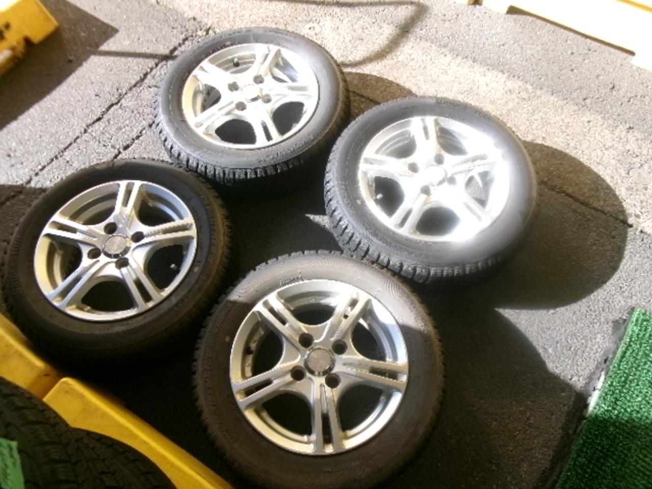 AUTOBACS SEVEN LEBEN Twin 5-spoke + BRIDGESTONE ICEPARTNER 2