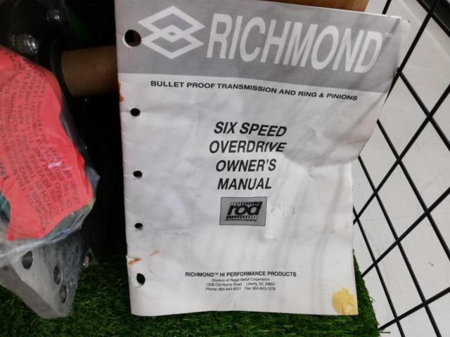 Richmond Gear Manual Transmission
7021626AA