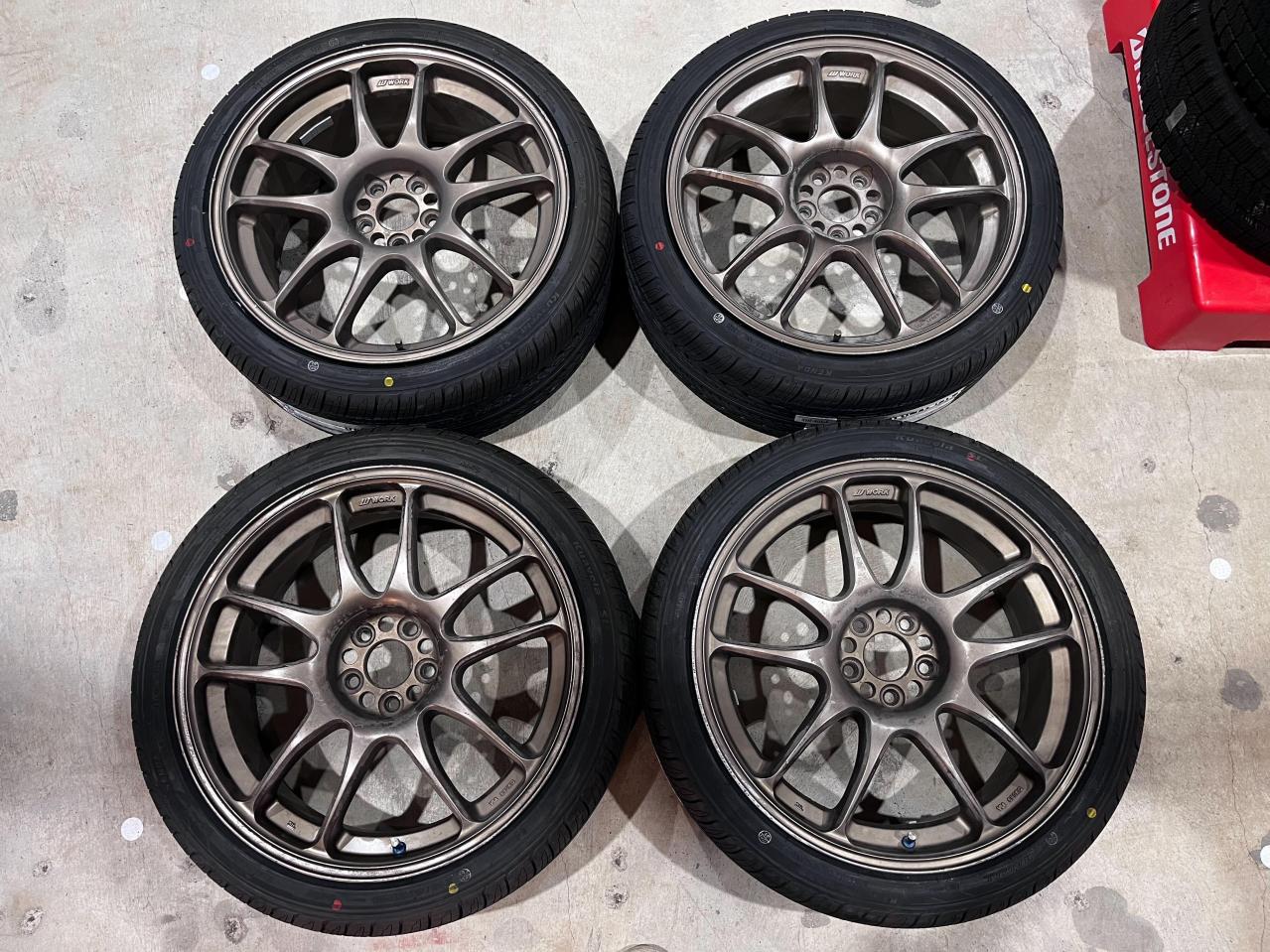 WORK with unused tires EMOTION CR Kai + KENDA KR32