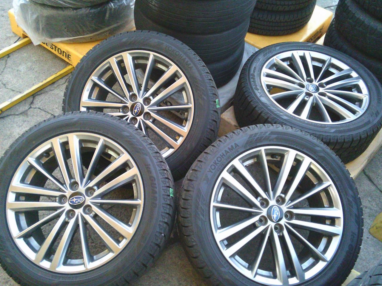 Pleiades Impreza Sport Hybrid genuine wheels + YOKOHAMA iceGUARD iG60
