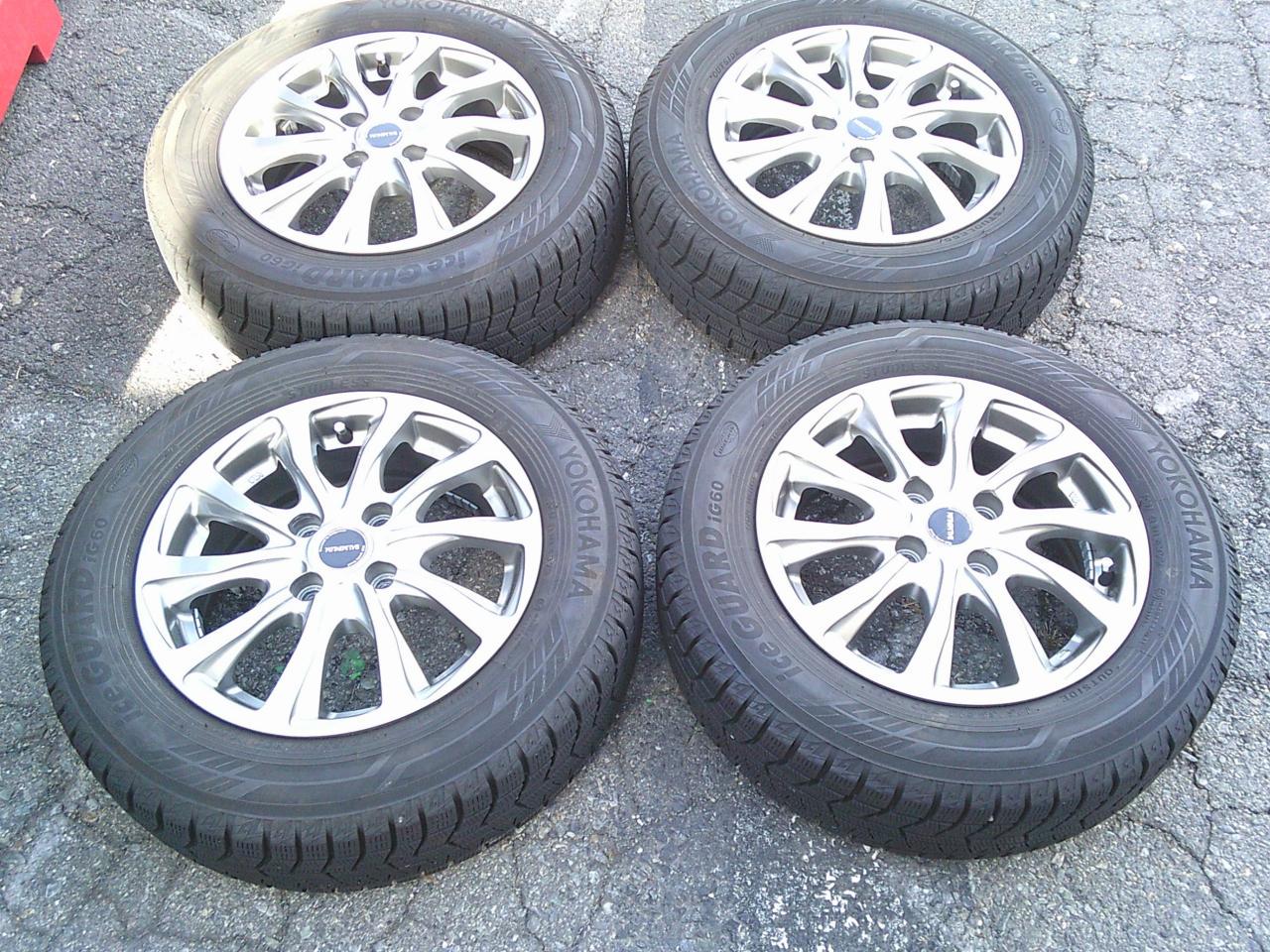 BRIDGESTONE BALMINUM + YOKOHAMA ice GUARD iG60