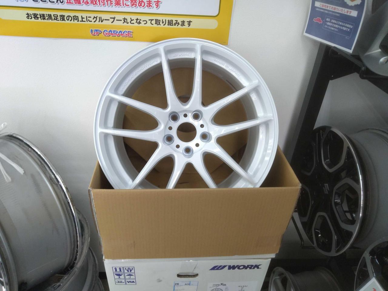 WORK EMOTION CR Shigoku Ice White Reverse curve! A must-see for drift car enthusiasts!