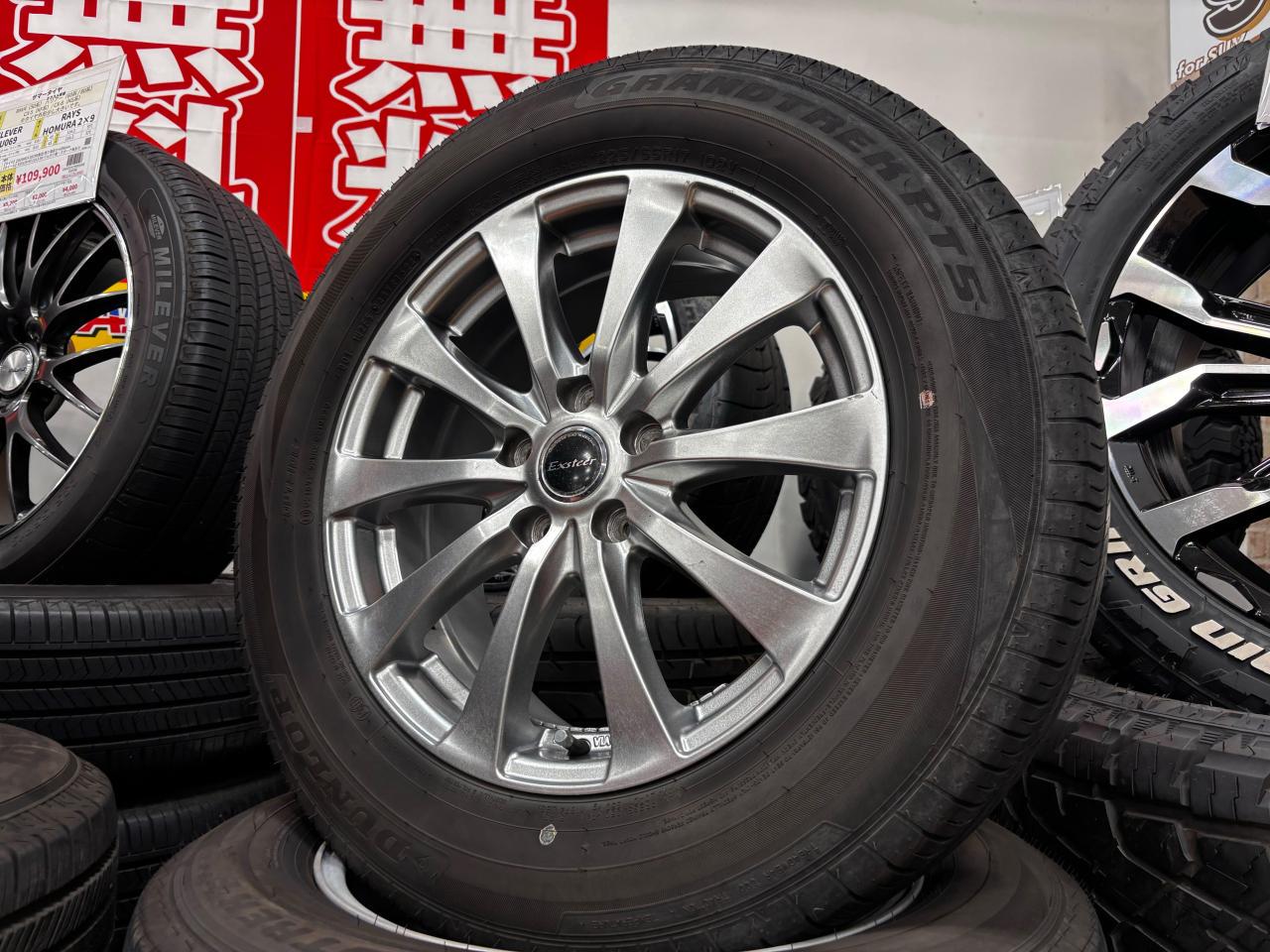 EXSTEER 10-spoke wheel + DUNLOP GRANDTREK PT5