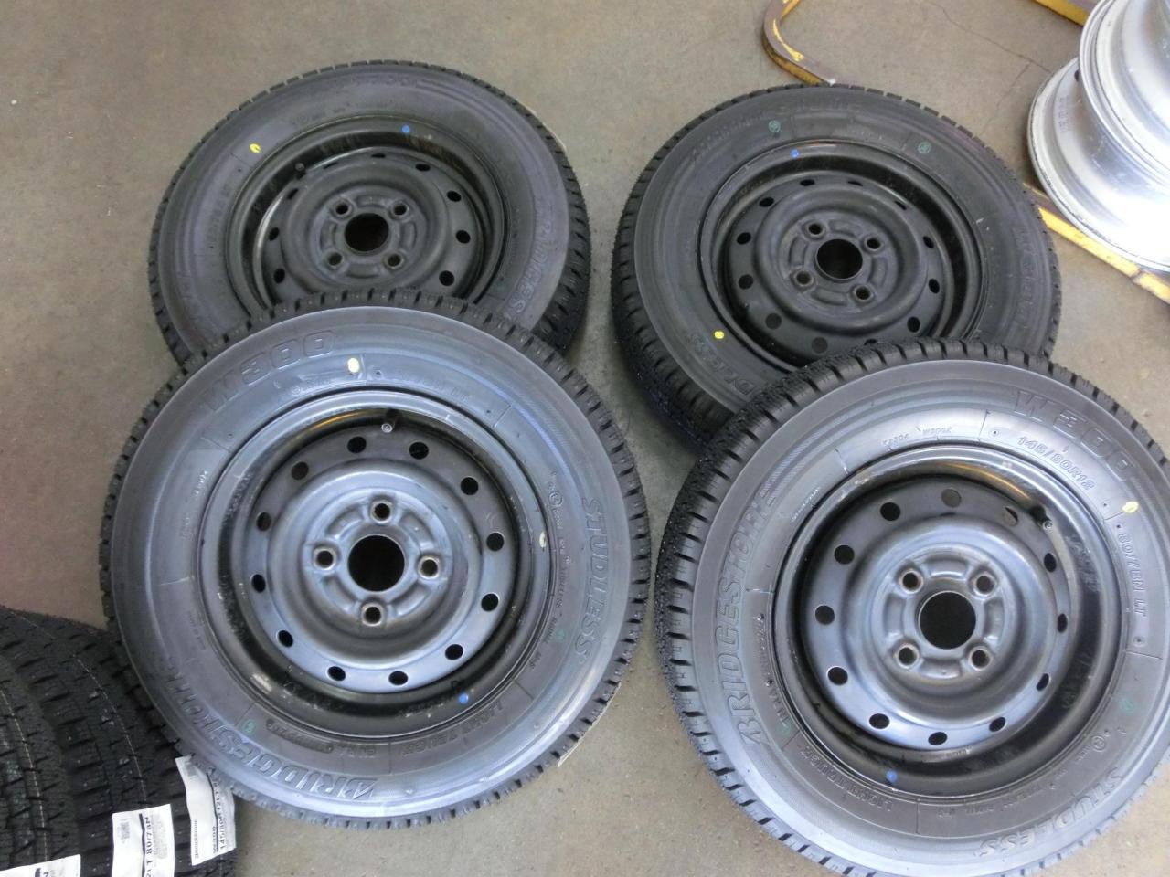Suzuki genuine Genuine steel wheel + BRIDGESTONE W300