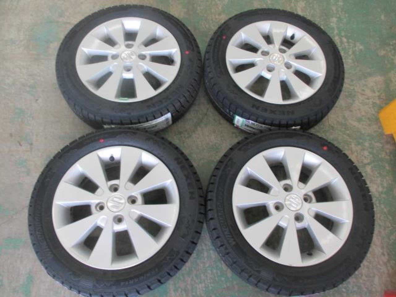 Suzuki genuine Wagon R original wheel + NEXEN / ROADSTONE WINGUARD ice 2