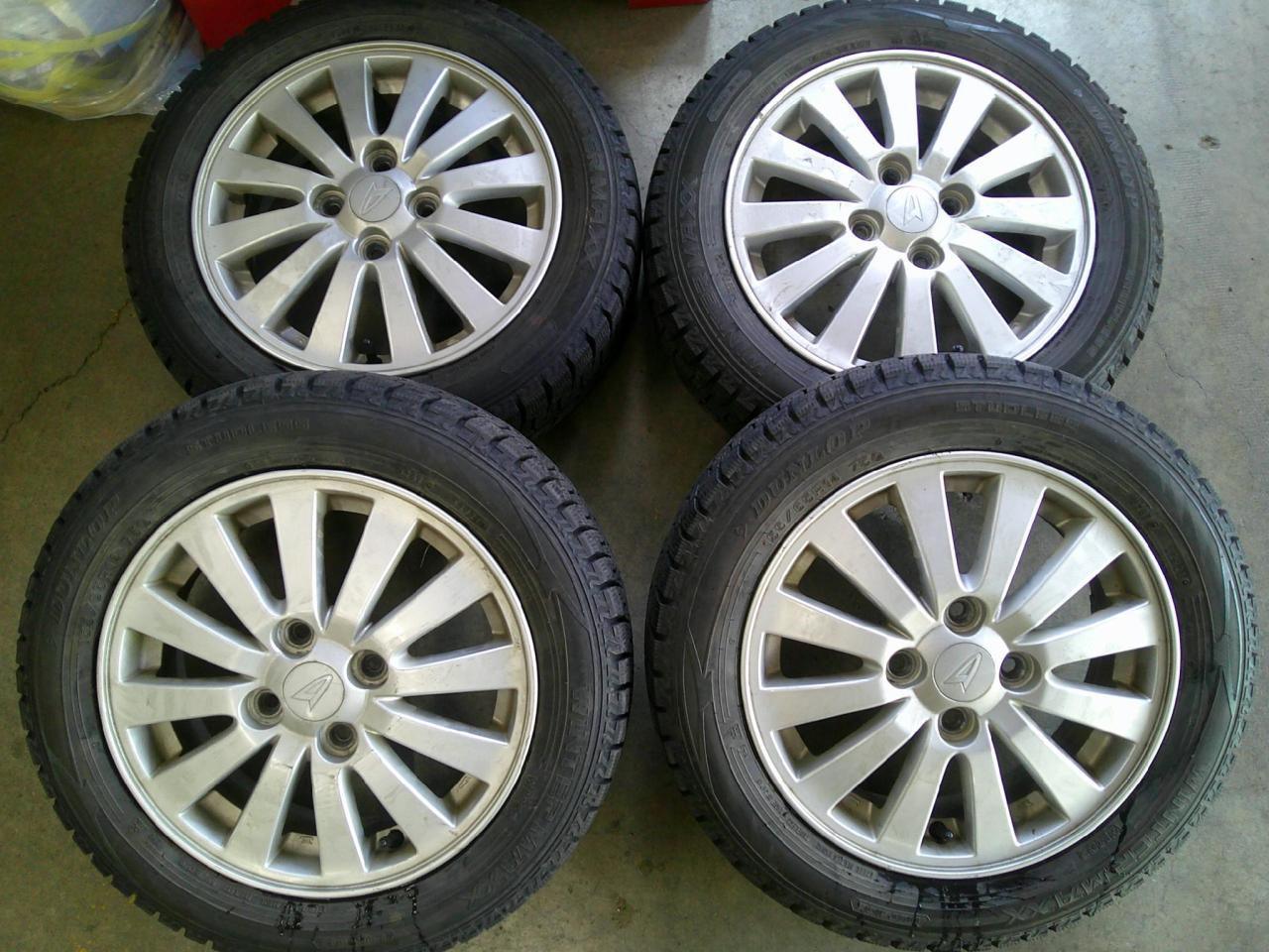 B warehouse DUNLOP WINTERMAXX WM02 + Daihatsu Muvukonte Original wheel