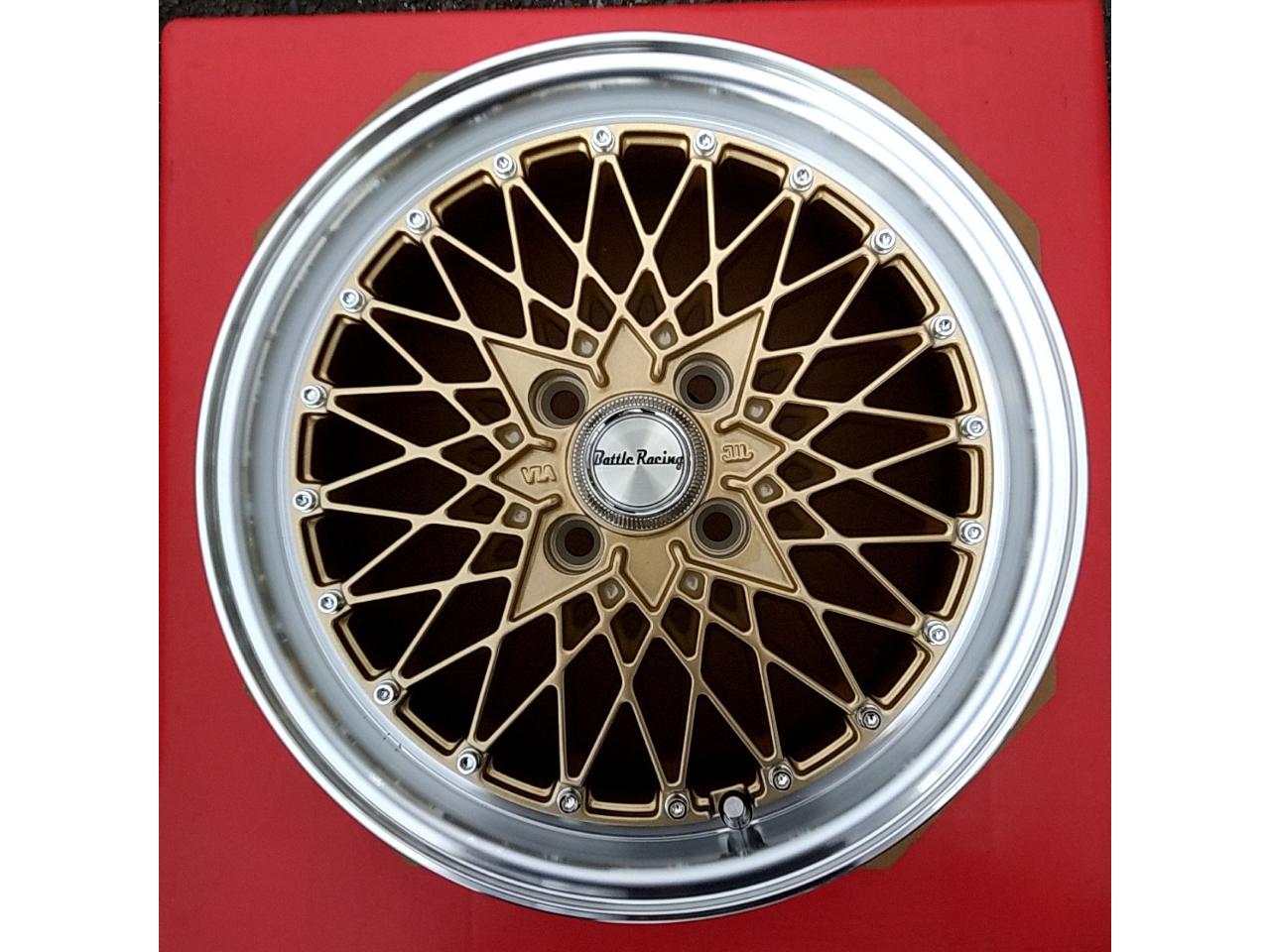Battle Racing gold Mesh wheel