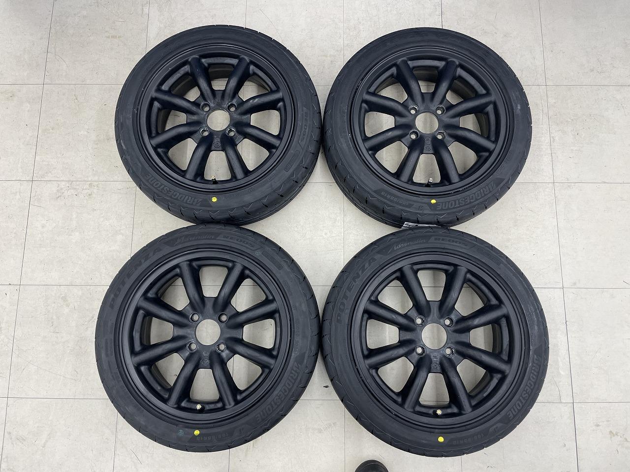 For a light car that's good at driving watanabe EIGHT SPOKE + BRIDGESTONE POTENZA Adrenalin RE005