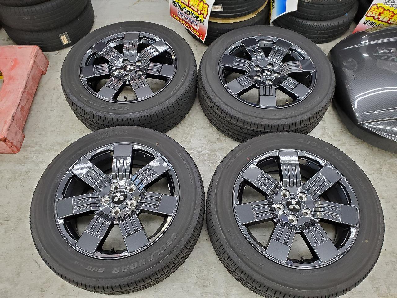 三菱デリカD5純正 18インチ タイヤホイールセット GEOLANDAR SUV 6三菱純正(MITSUBISHI) デリカD:5 Pグレード後期純正ホイール +