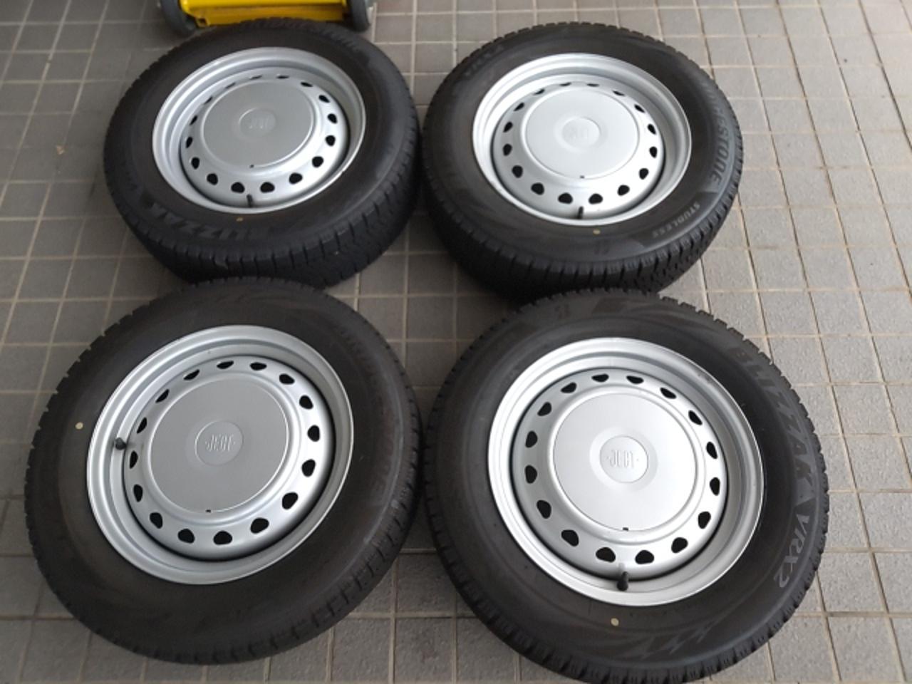 BRIDGESTONE JECT Steel wheel + BRIDGESTONE BLIZZAK VRX2