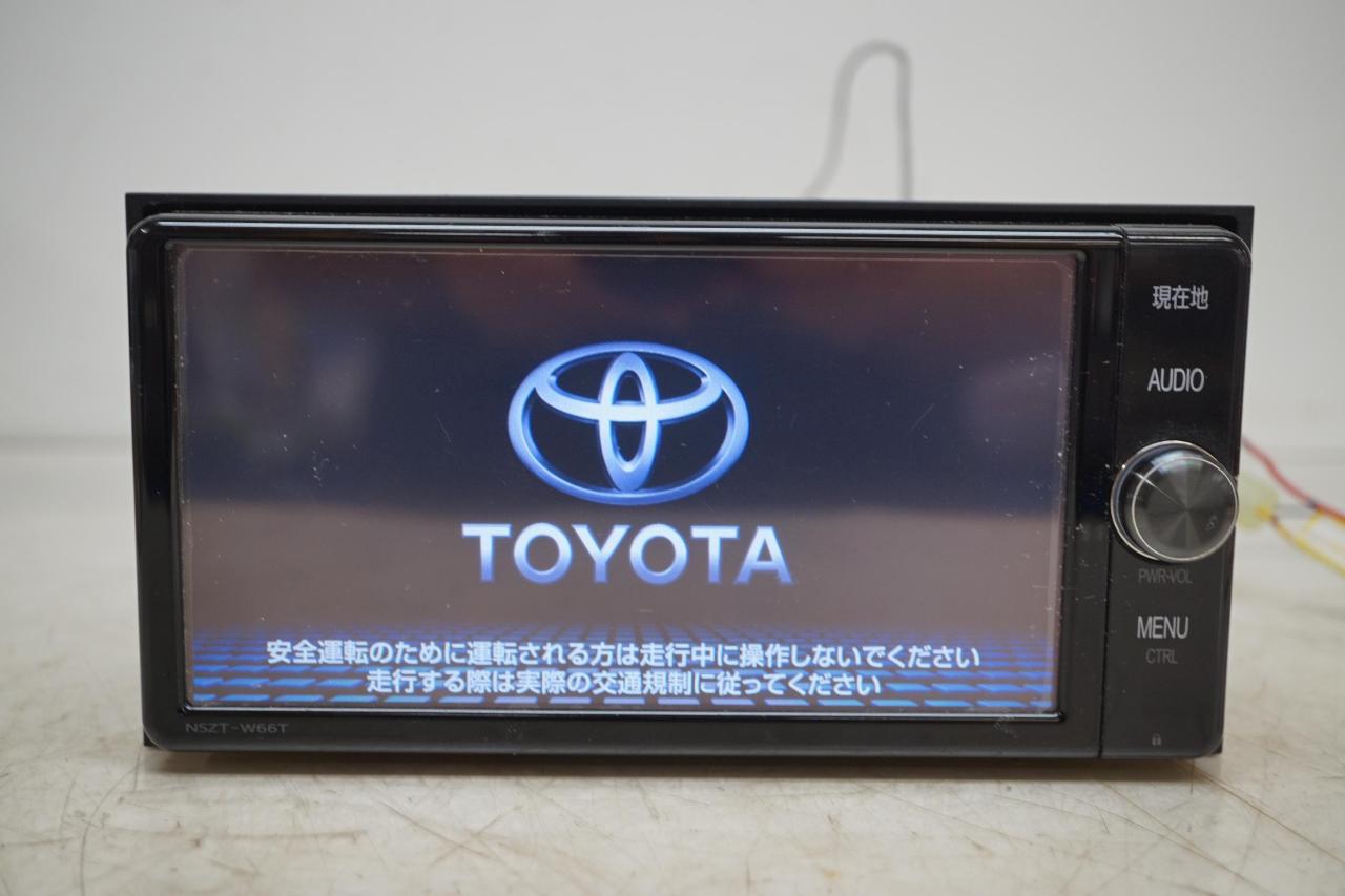 トヨタ純正 NSZT-W66T カーナビ 本体 トヨタ純正 NSZT-W66T 2021年データ | 目立った傷や汚れ無し | アップ