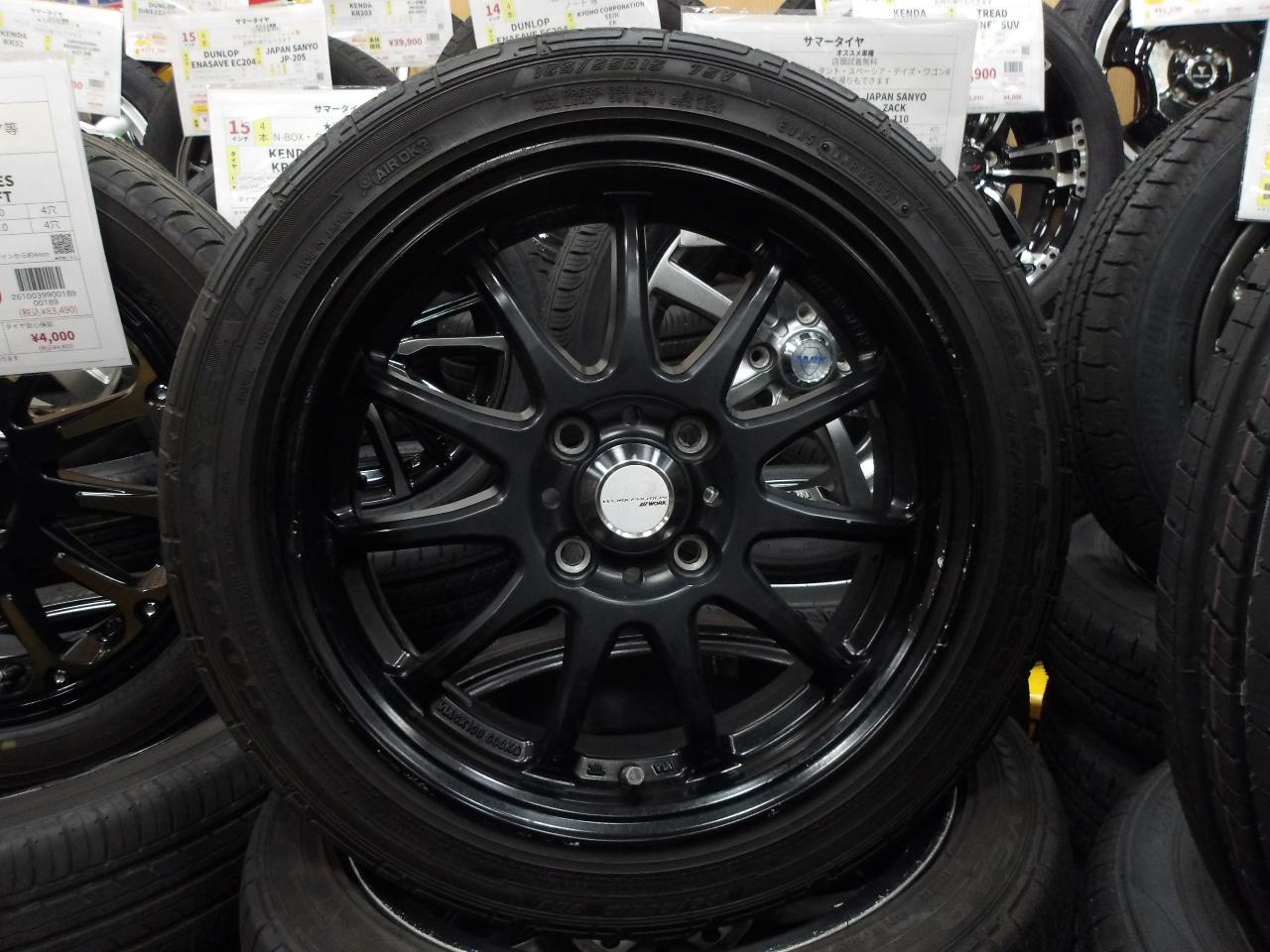 WORK EMOTION 11R + GOODYEAR EAGLE LS2000 Hybrid I-BOX Custom, Spacia Custom, Dayz Roox, etc.