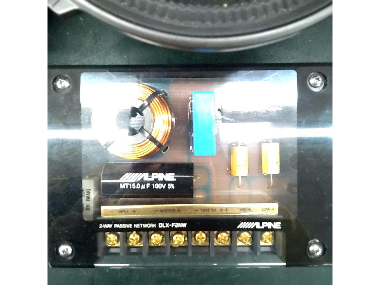 Alpine DLX-F17W DLX-F2NW スピーカーネットワークセット ALPINE DLX-F17W セパレートスピーカー + ネットワーク ※ツイーター欠