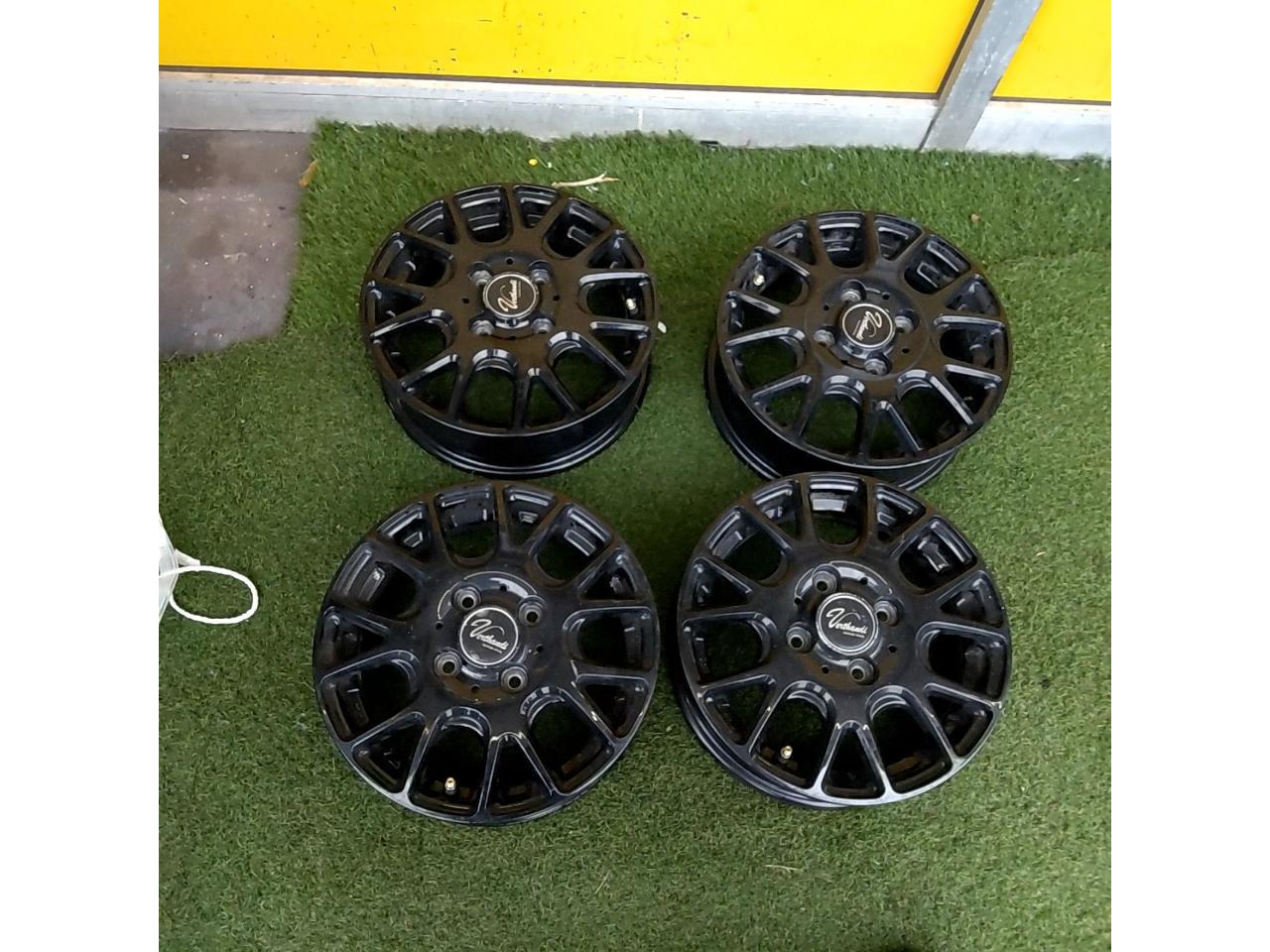 Verthandi Black mesh wheels 4Jx13 +43 100-4H]