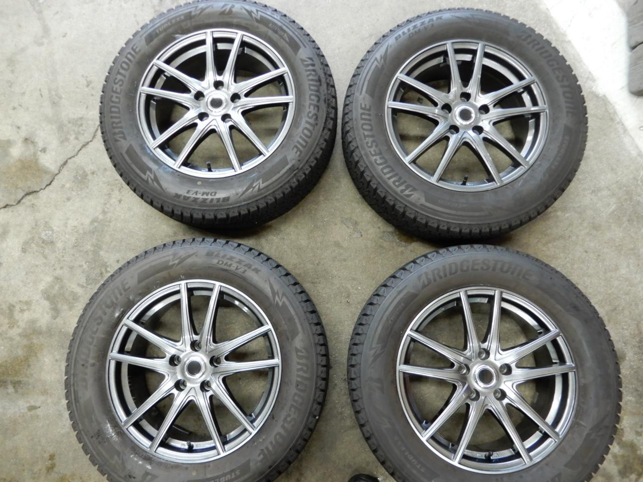 No Brand Twin 5-spoke Alloy Wheels + BRIDGESTON BLIZZAK DM-V3