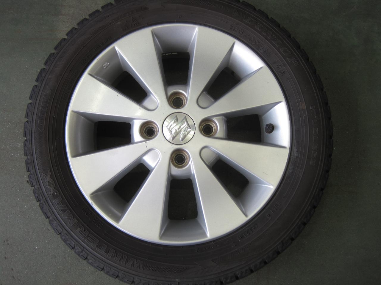 Suzuki genuine Wagon R original wheel + DUNLOP DUNLOP WINTERMAXX WM02