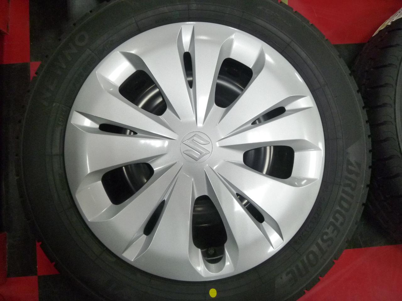 スズキ純正 ZCDDS スイフト XGグレード 純正スチール + BRIDGESTONE