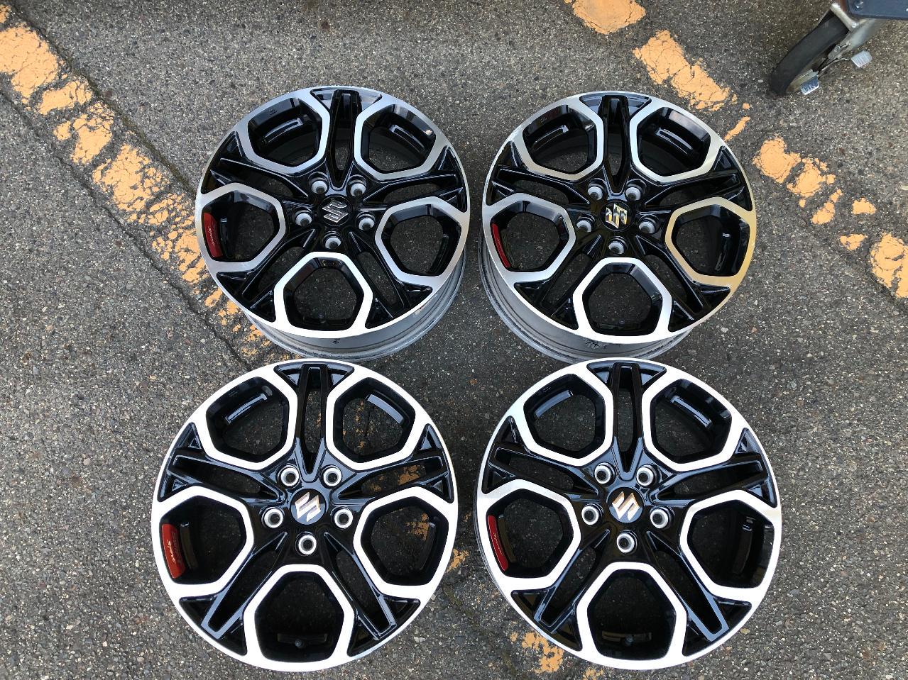 Genuine Suzuki parts Swift Sports original aluminum wheel Comes with wheel accents!!