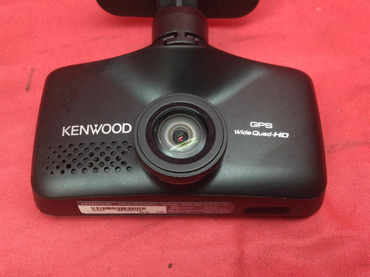 アクセサリー KENWOOD DRV-630 KENWOOD】DRV-630 フロントドライブレコーダー | やや傷や汚れあり