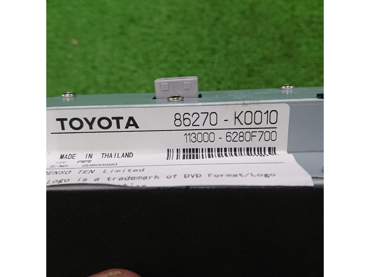 TOYOTA DVDプレーヤー 82270-K0010 トヨタ 86270-K0010 オプションDVDプレーヤー | やや傷や汚れあり