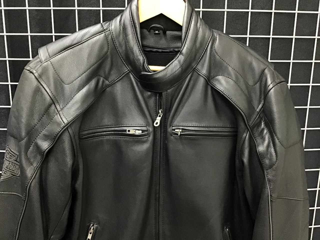 [在庫処分] 新品 Harley-Davidson ブラック レザージャケットM HarleyDavidson】 レザージャケット Mサイズ | 目立った傷や汚れ無し