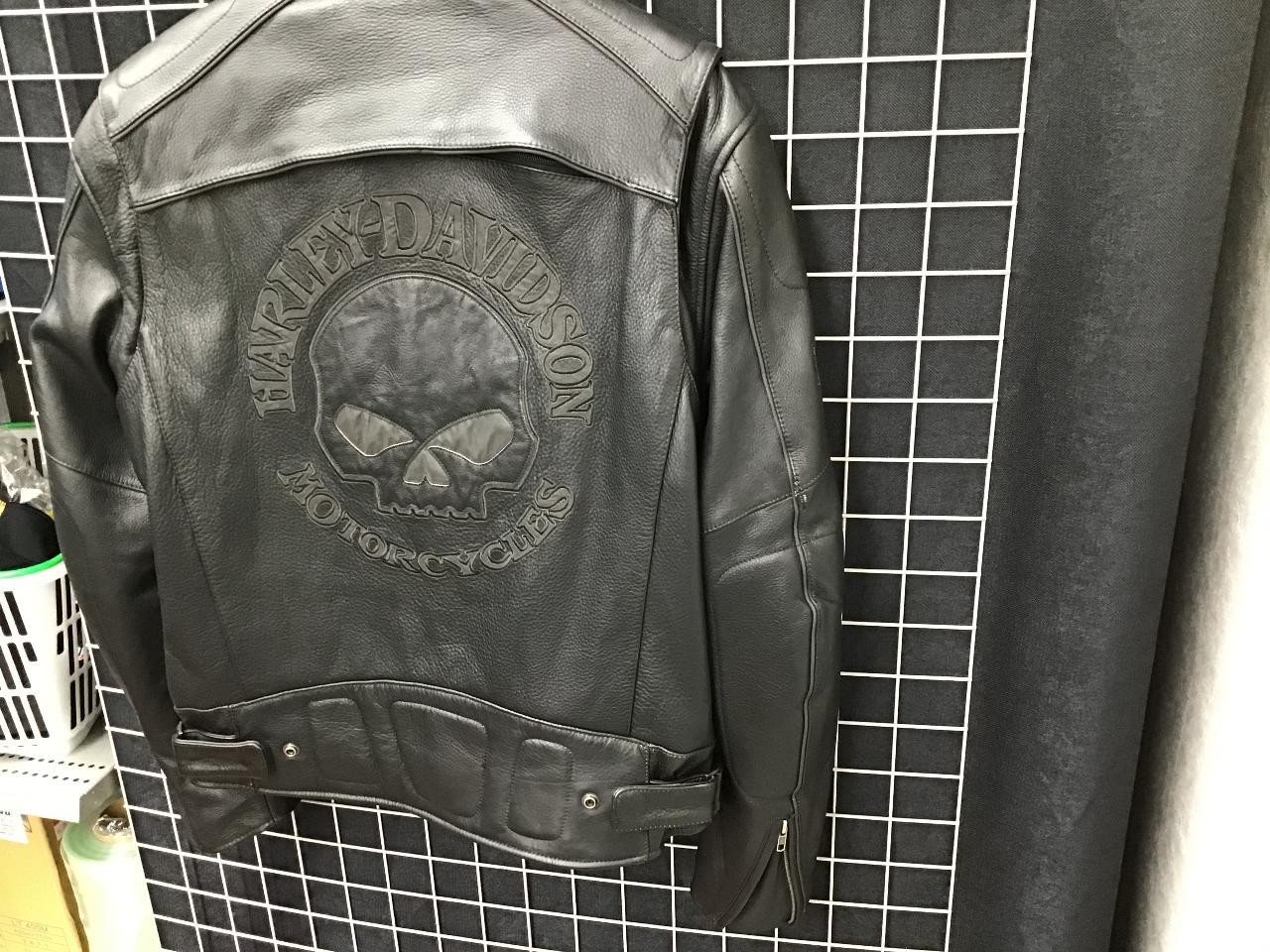 [在庫処分] 新品 Harley-Davidson ブラック レザージャケットM HarleyDavidson】 レザージャケット Mサイズ | 目立った傷や汚れ無し