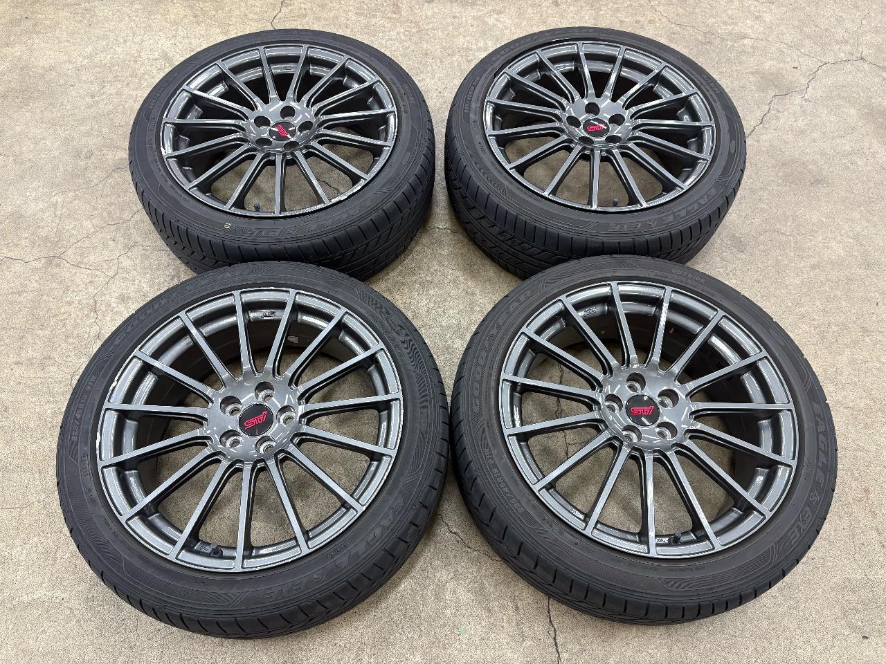 Pleiades Forrester / SJ type STI Genuine OP wheel + GOODYEAR EAGLE LS exe