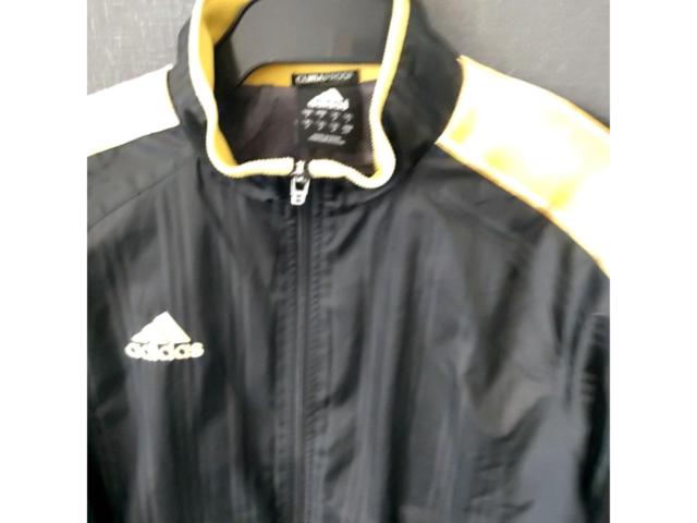 サイズM adidas ジャージ ブラック/ゴールド