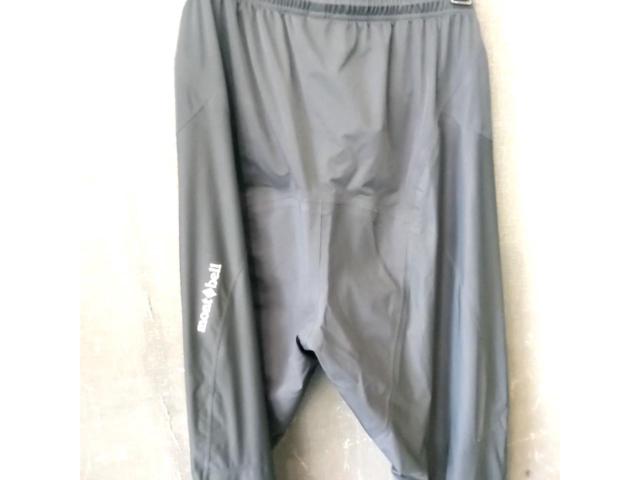 サイズL mont-bell スーパーストレッチ サイクルレイン パンツ ブラック