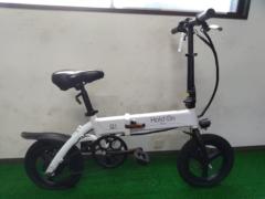 HOLDON Q1 14インチ シングルギア 電動アシスト自転車 ホワイト ※後輪パンク・ライト配線切れのためわけあり