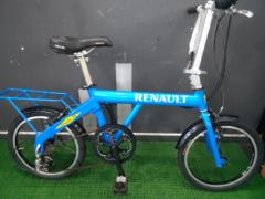 【わけあり現状販売】RENAULT Citadin-18 18インチ 外装7段変速 折りたたみ自転車 ブルー※ステムクラック