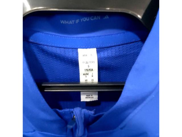 サイズL adidas 半袖サイクルジャージ ブルー