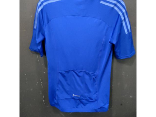 サイズL adidas 半袖サイクルジャージ ブルー