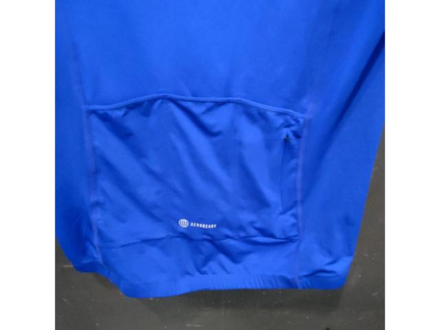 サイズL adidas 半袖サイクルジャージ ブルー