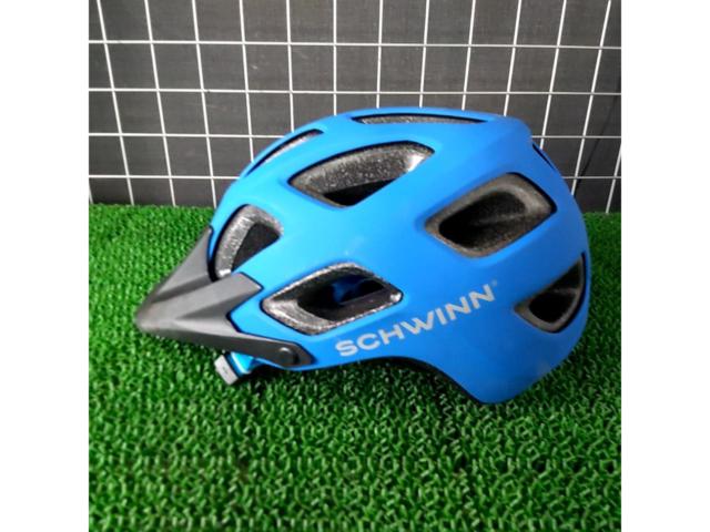 わけあり サイズ:L Schwinn SW78430-2 サイクルヘルメット ブルー 認定マーク無し