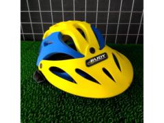 わけあり サイズ不明 RUDYPROJECT モデル不明 ヘルメット イエローxブルー 認定マーク無し