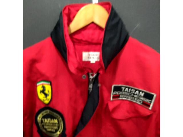 サイズM TEAM TAISAN 当時物チームブルゾン レッド