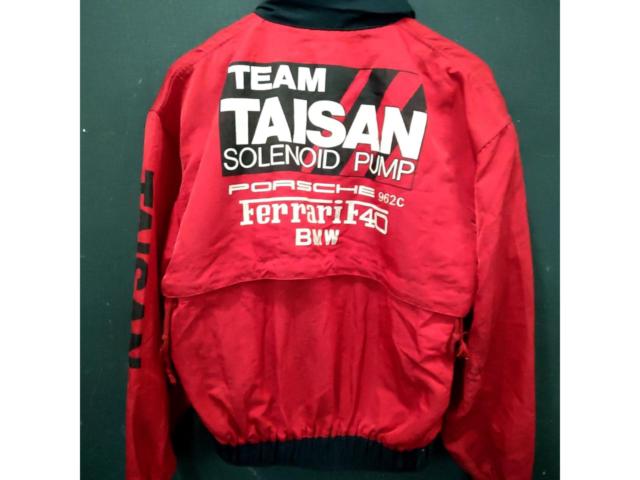 サイズM TEAM TAISAN 当時物チームブルゾン レッド
