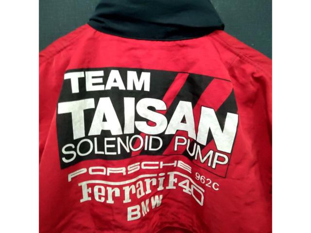 サイズM TEAM TAISAN 当時物チームブルゾン レッド