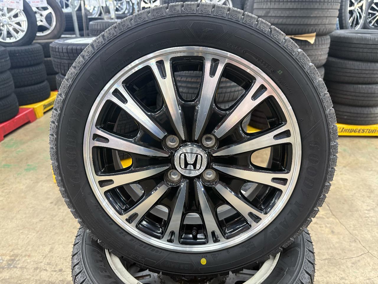 New winter tires included HONDA N-BOX Cutsom/JF1 Original wheel + GOODYEAR ICE NAVI Eight