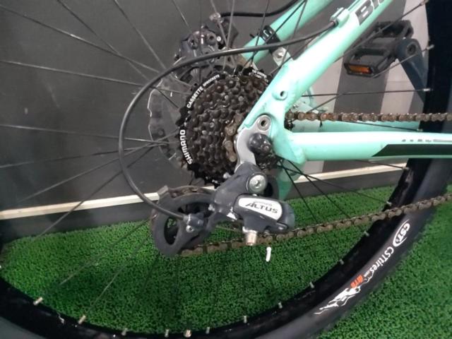 【わけあり現状販売】BIANCHI KUMA 27.3 2018年頃 27.5インチ 3x8s アルミMTB チェレステ サイズ:43cm  ※要メンテナンス