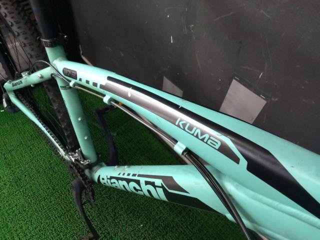 【わけあり現状販売】BIANCHI KUMA 27.3 2018年頃 27.5インチ 3x8s アルミMTB チェレステ サイズ:43cm  ※要メンテナンス