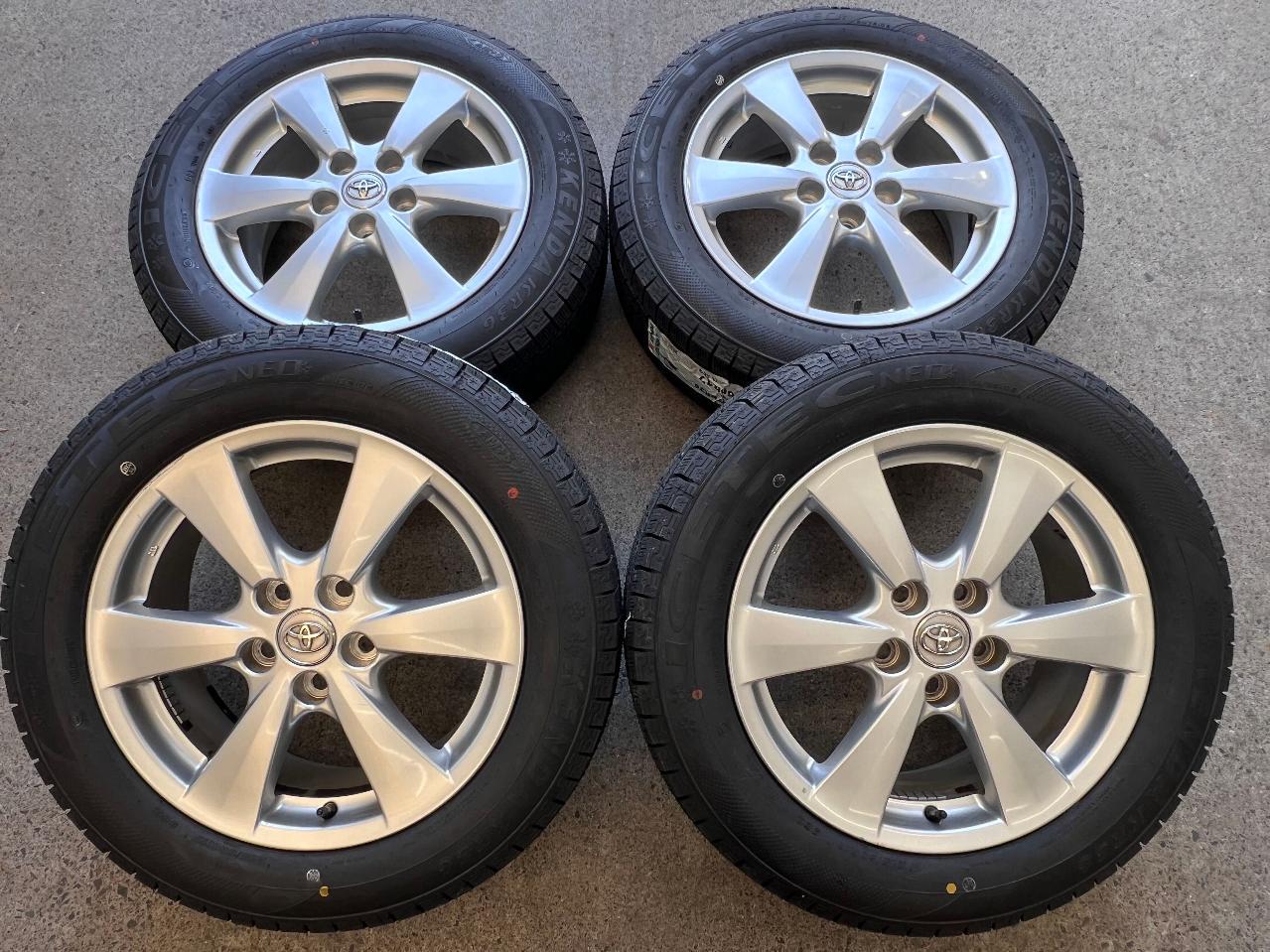 Toyota with new studless tires Estima original wheel + KENDA ICETEC NEO KR36