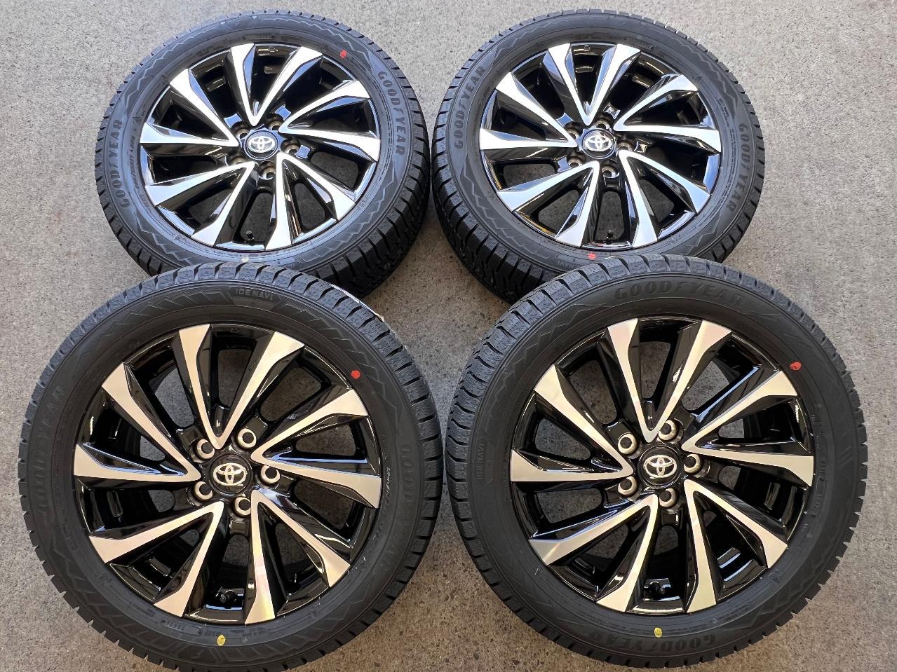 Toyota with brand new Japanese-made studless tires 90 Series Noah & Voxy S-Z grade genuine wheels + GOODYEAR ICE NAVI Eight 205 / 55R17 95Q XL