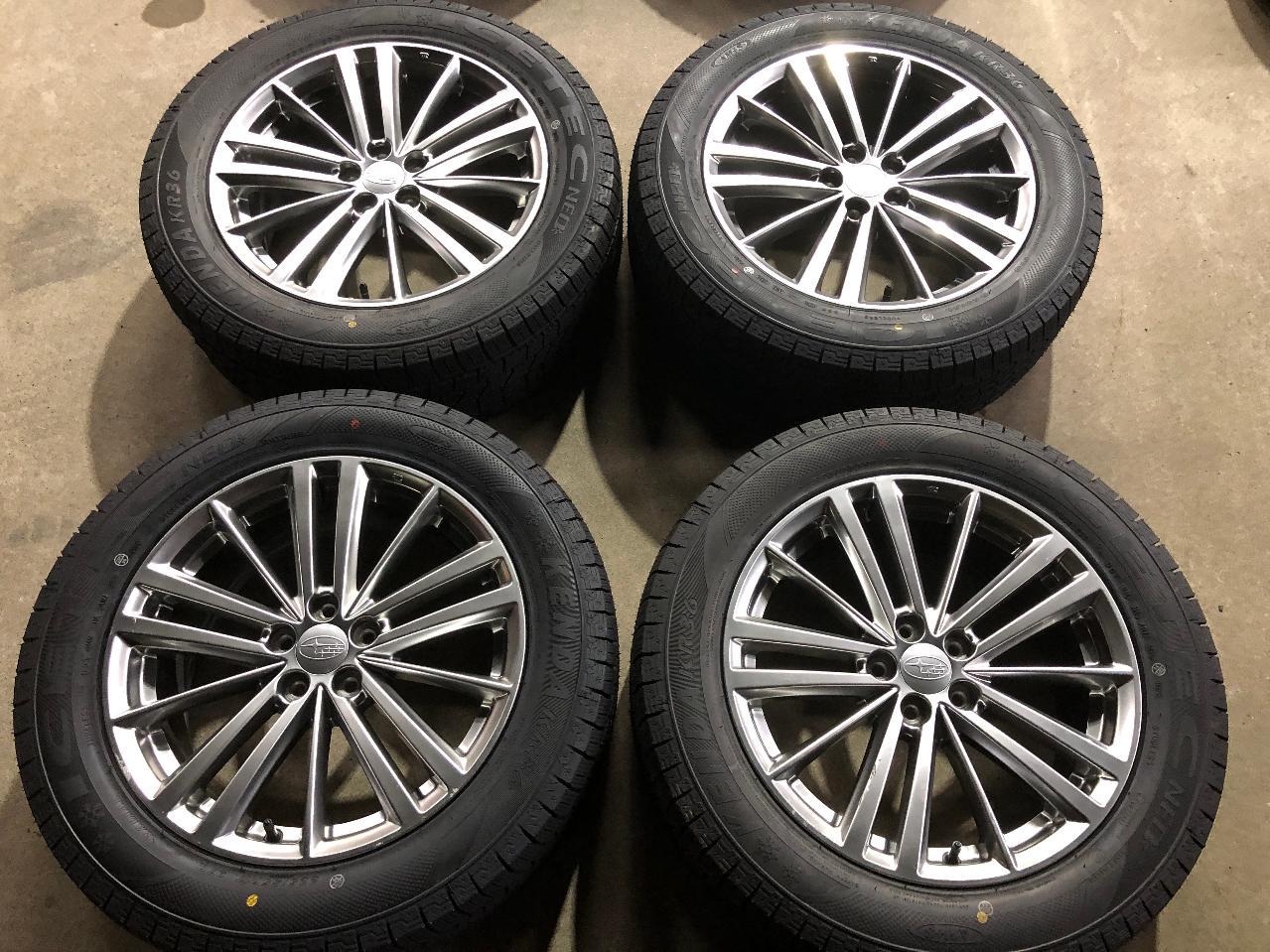 Pleiades Impreza Sport GJ/GP series genuine wheels + KENDA ICETEC NEO KR36