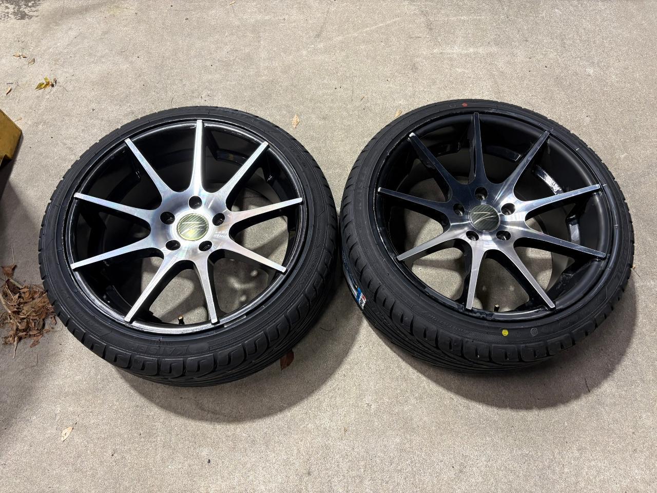 Comes with brand new tires!!!! Perfect for drifting!!!! Z performance 9 spoke wheel + KENDA KR 20