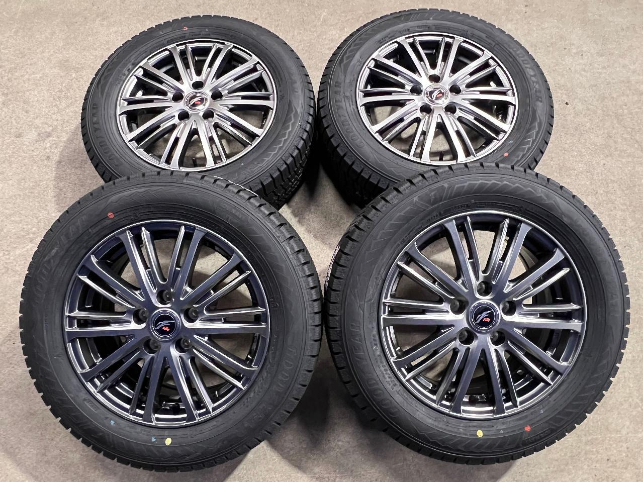 Brand new studded tires included!!! weds Fang TS10 + GOODYEAR ICE NAVI Eight